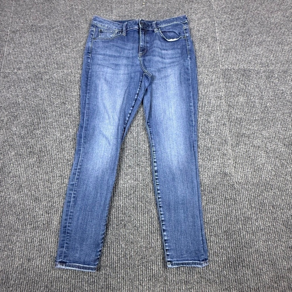 Gap Curvy True Skinny Jeans Womens 32R Dark Indigo Blue High Rise Stretch 635957